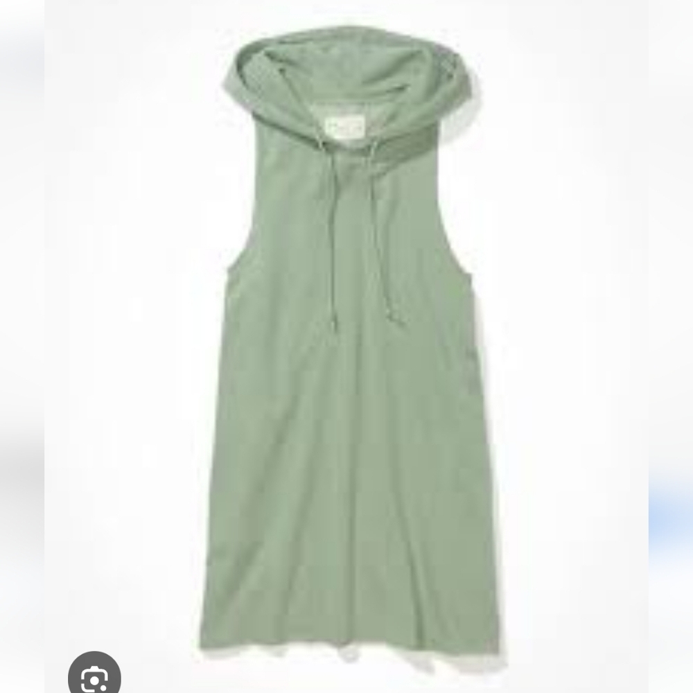 American Eagle Outfitters Mint Green Athleisure Hooded Jogger Dress Size Medium